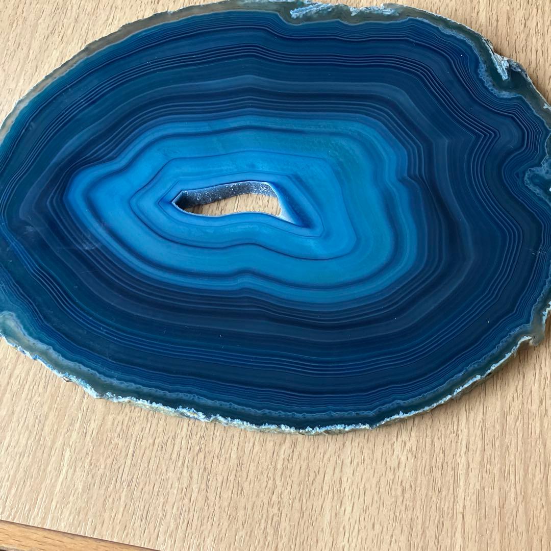 青色アゲートルース石 約24センチ