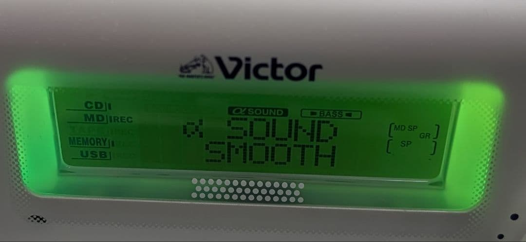 【美品】CD-MD ポータブルシステム rd-m2-w victor