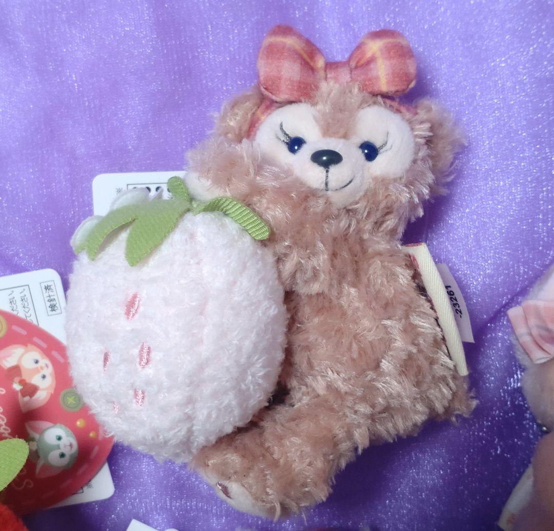 ダッフィー☆ハートフェルトストロベリーギフト☆ぬいぐるみ7点セット☆新品タグ付き