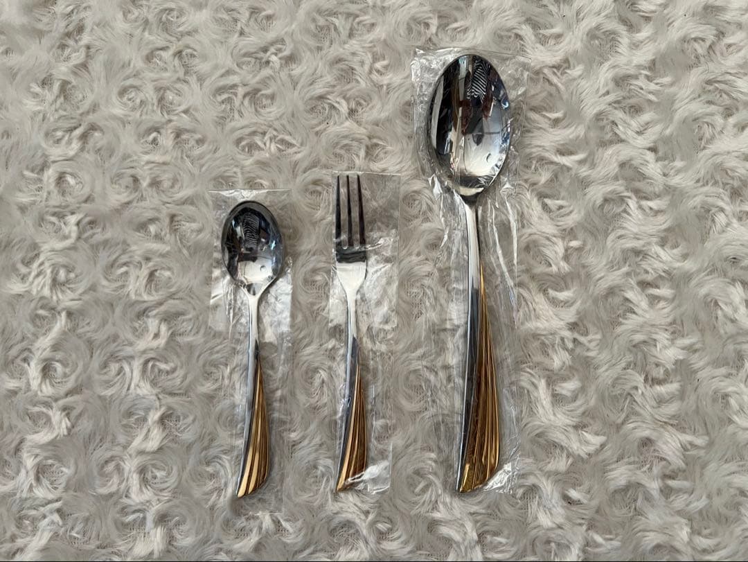 ノリタケ　カトラリーセット　ゴールドウイング　スプーン＆フォークセット　15本※