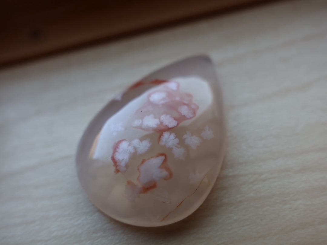 いちまま 桜瑪瑙　マクラメ　ネックレス