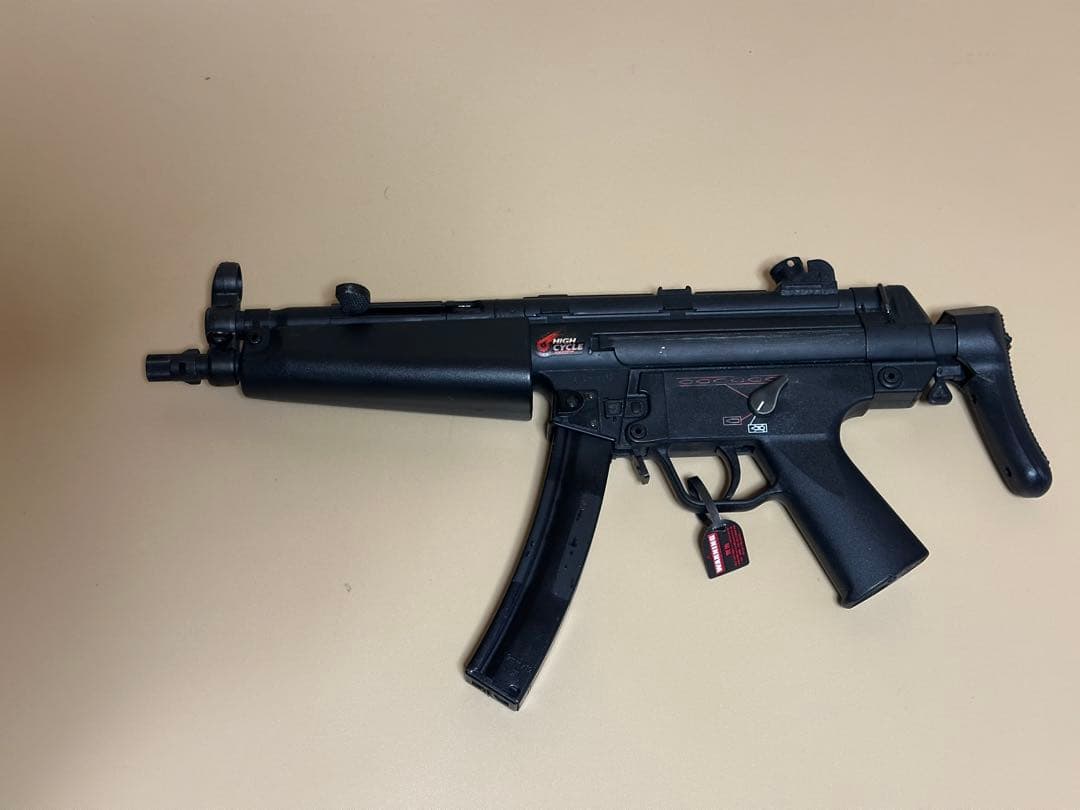 【タイムセール】MP5 A5 ハイサイクル、ロングマガジン、LIPO バッテリー