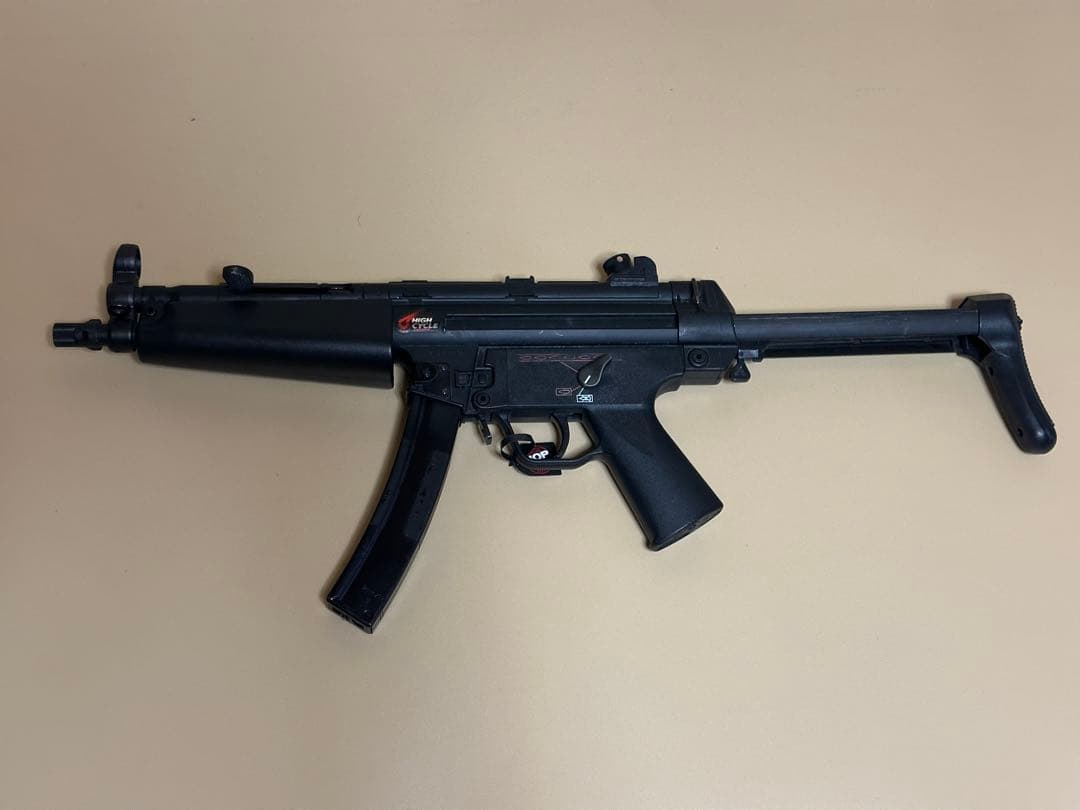 【タイムセール】MP5 A5 ハイサイクル、ロングマガジン、LIPO バッテリー