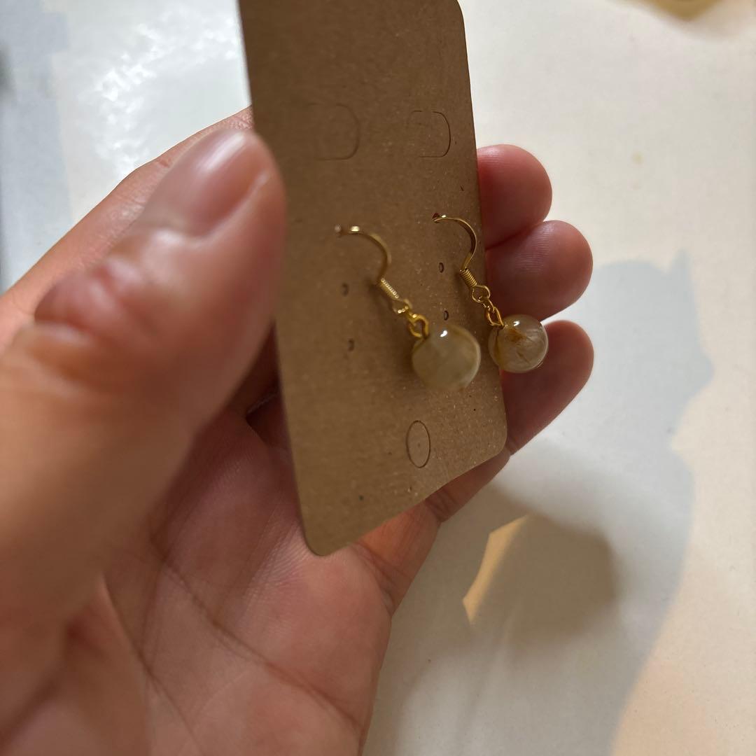 ありました！ルチルのピアスたん！かわいい！