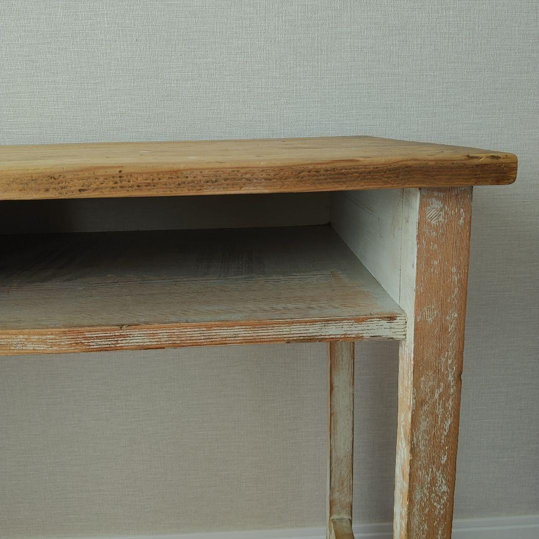 ハンドメイド　机　古道具