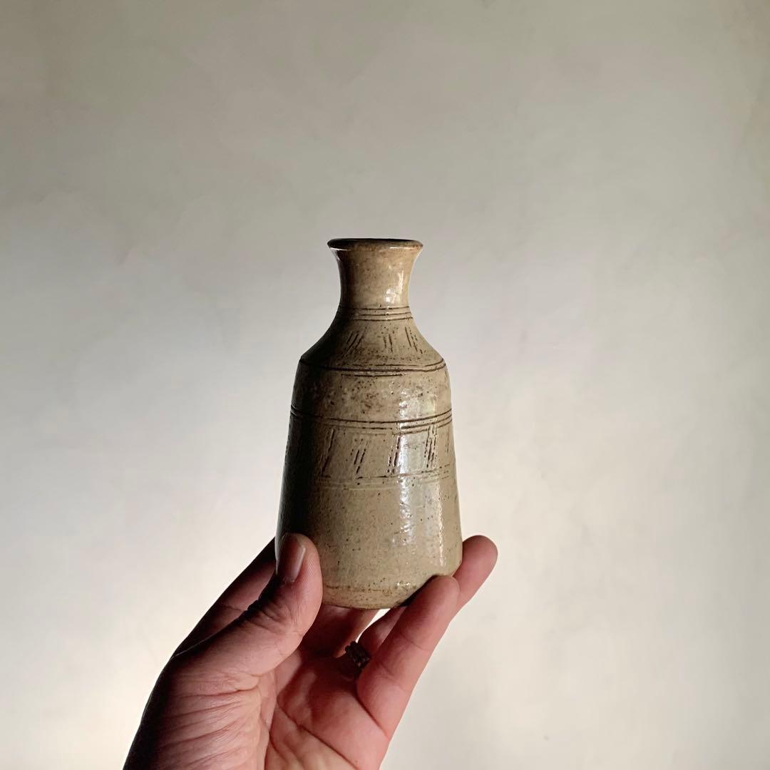 美濃 彫文 徳利 江戸時代 古美術 古道具 アンティーク 酒器