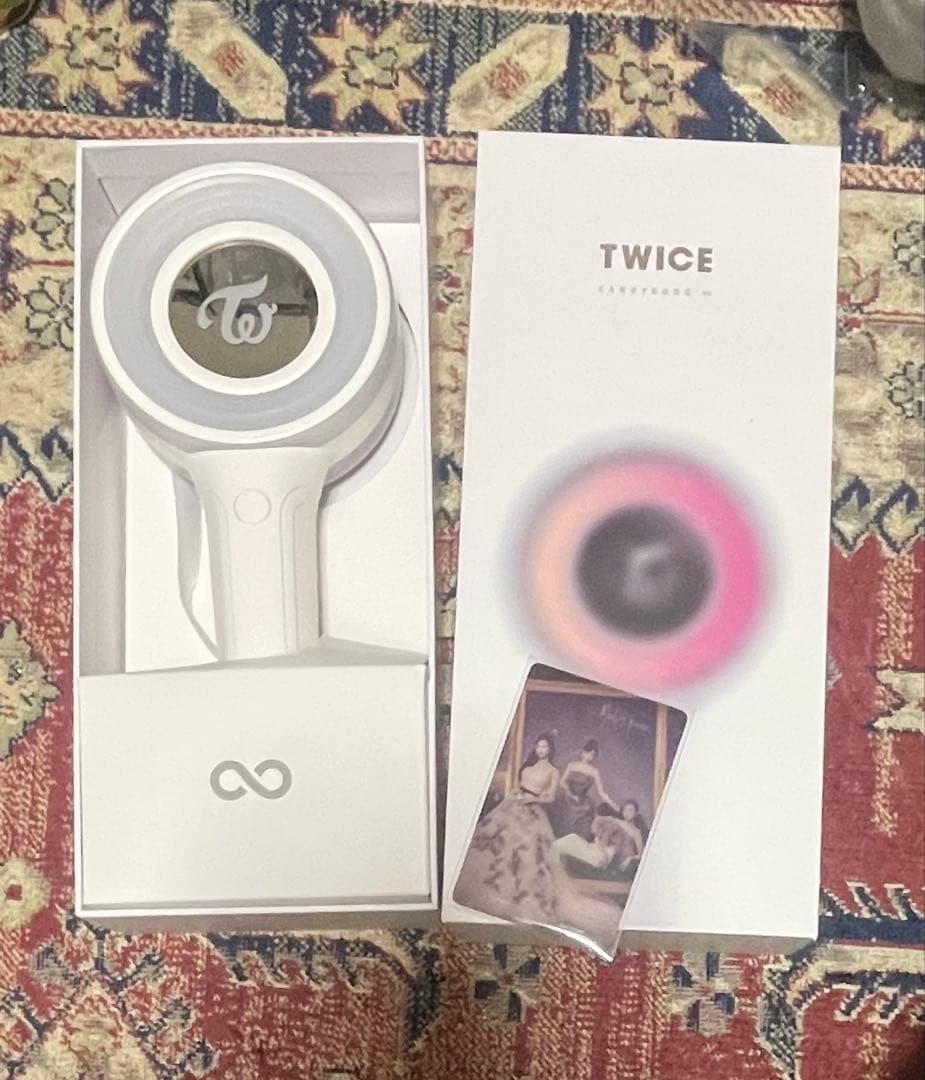 TWICE ペンライト ホワイト 写真カード付き