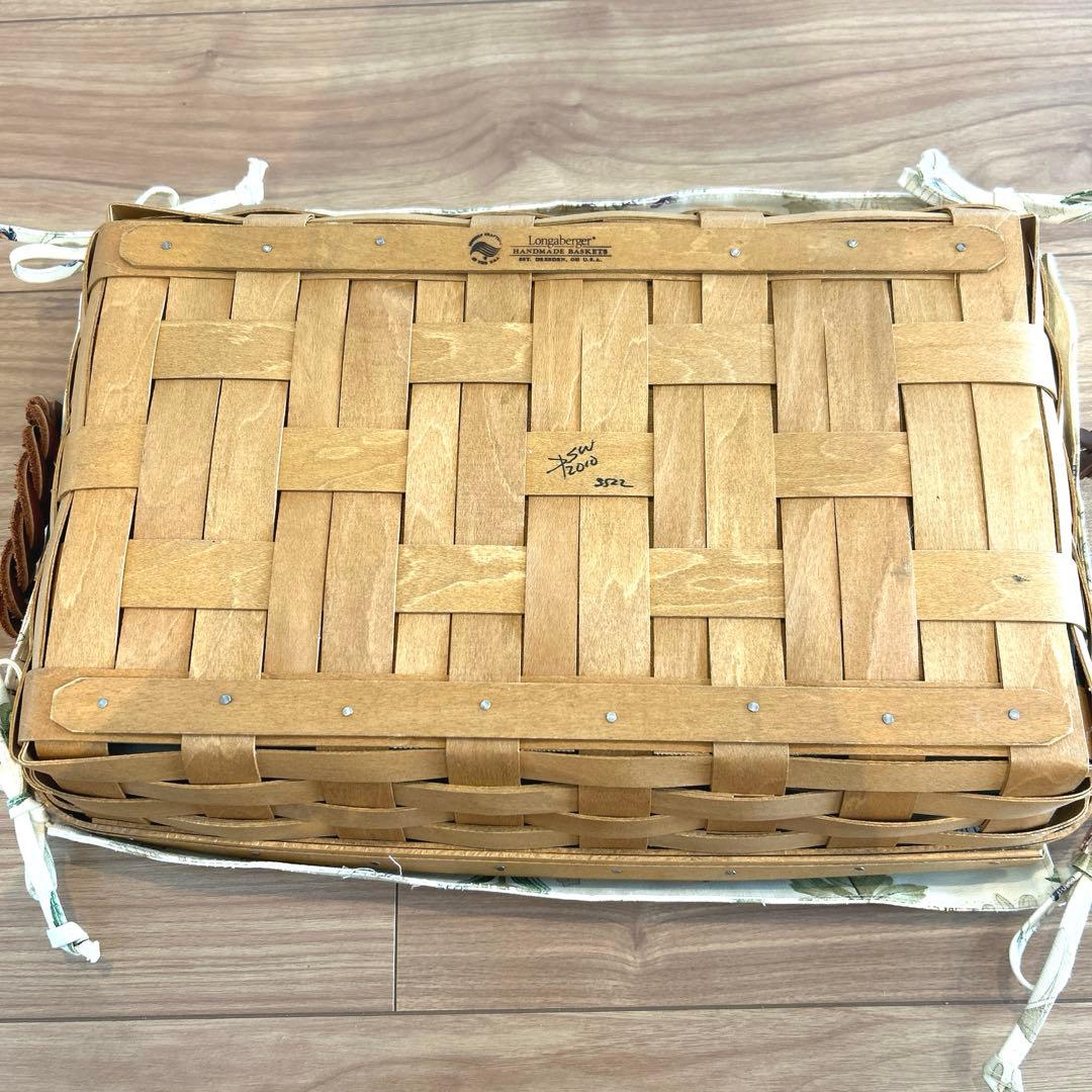 《美品》ロンガーバーガー バスケット　ライナー　プロテクター　フタ付き