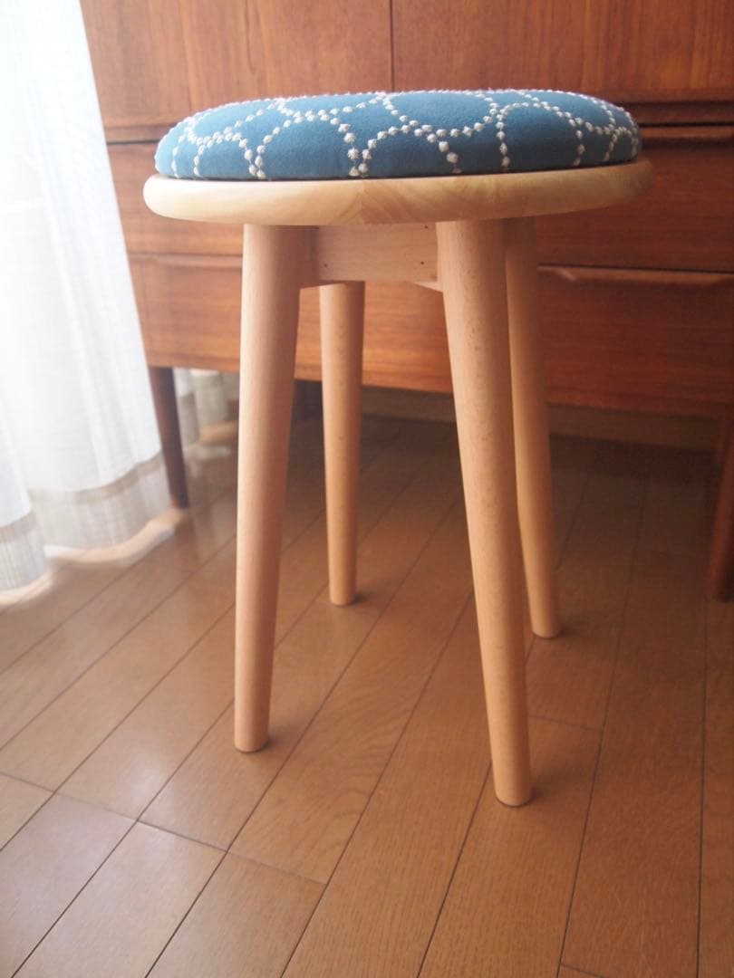 かかさん専用 ミナペルホネン ハンドメイド スツール 2脚セット 生地 チェア