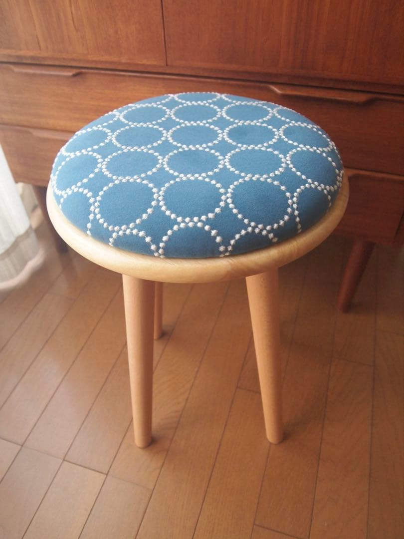 かかさん専用 ミナペルホネン ハンドメイド スツール 2脚セット 生地 チェア