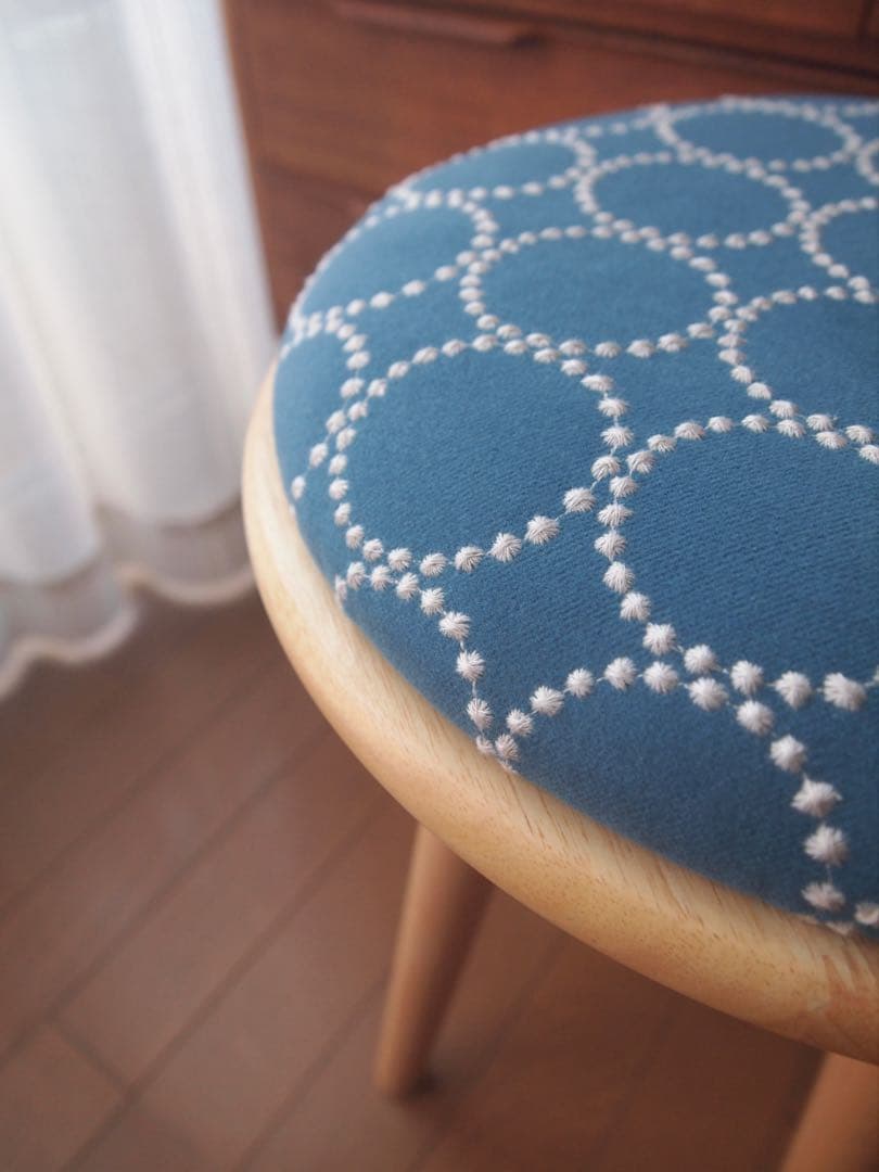 かかさん専用 ミナペルホネン ハンドメイド スツール 2脚セット 生地 チェア