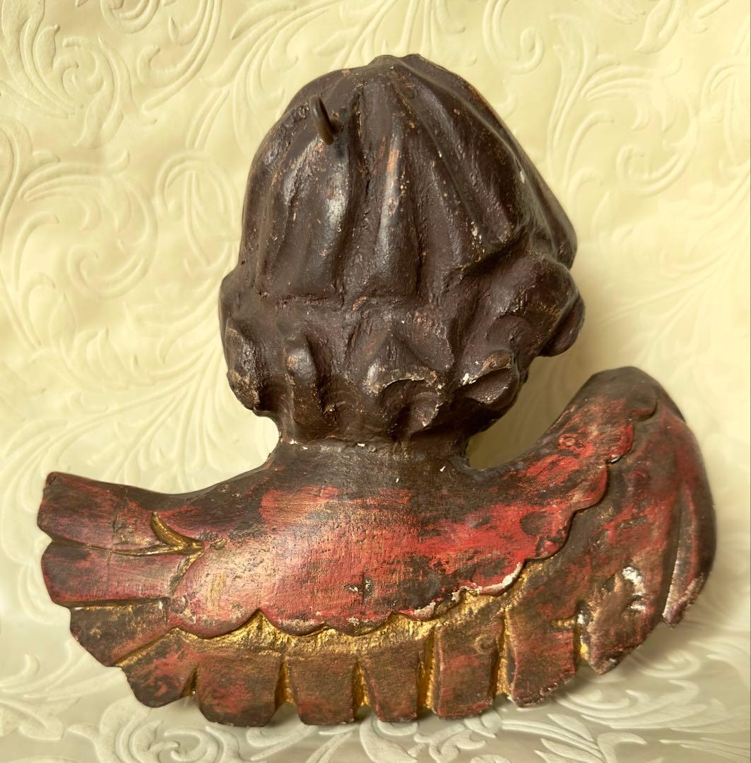 天使セラフィムとケルビムの彫刻 2体セット