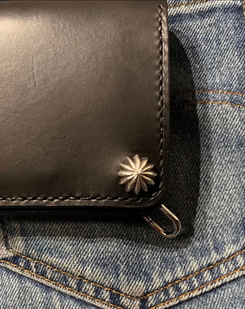 ミドルトラッカーウォレット　シルバー925アポロコンチョカスタム