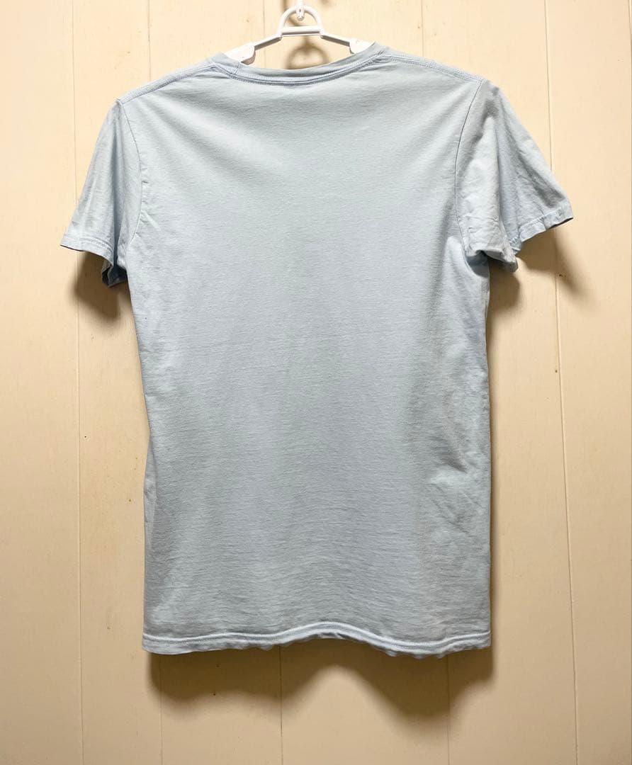 レッドホットチリペッパーズ レッチリ 古着 TシャツM水色　バンドTロックT