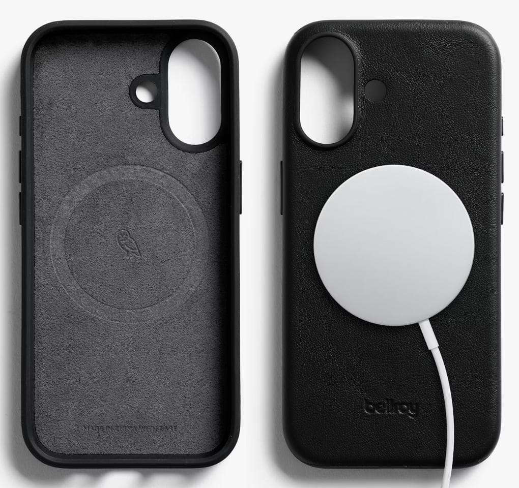 Bellroy Phone Case iPhone 17用 レザースマホケース黒