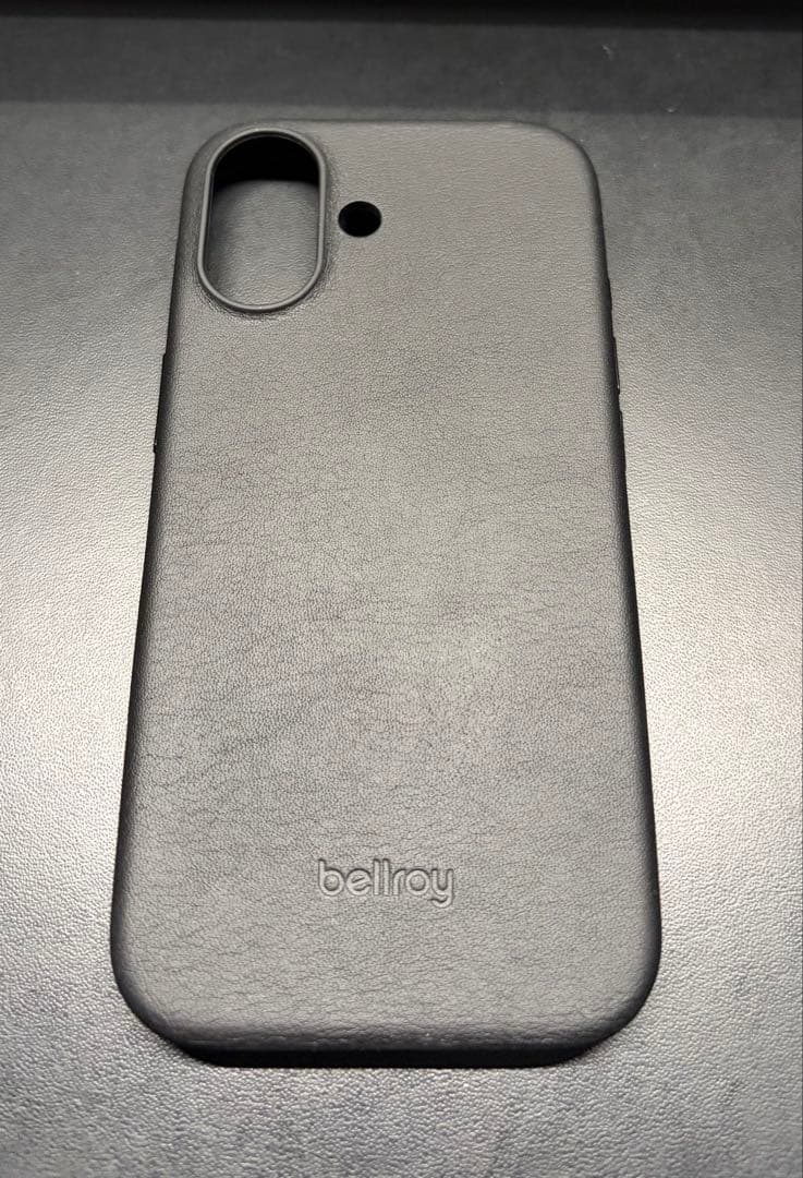 Bellroy Phone Case iPhone 17用 レザースマホケース黒