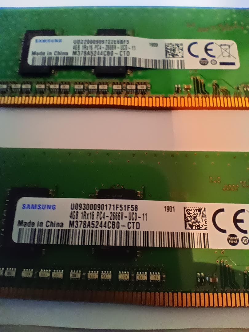 バルク Samsung DDR4-2666 4GB 10枚セット POST確認済