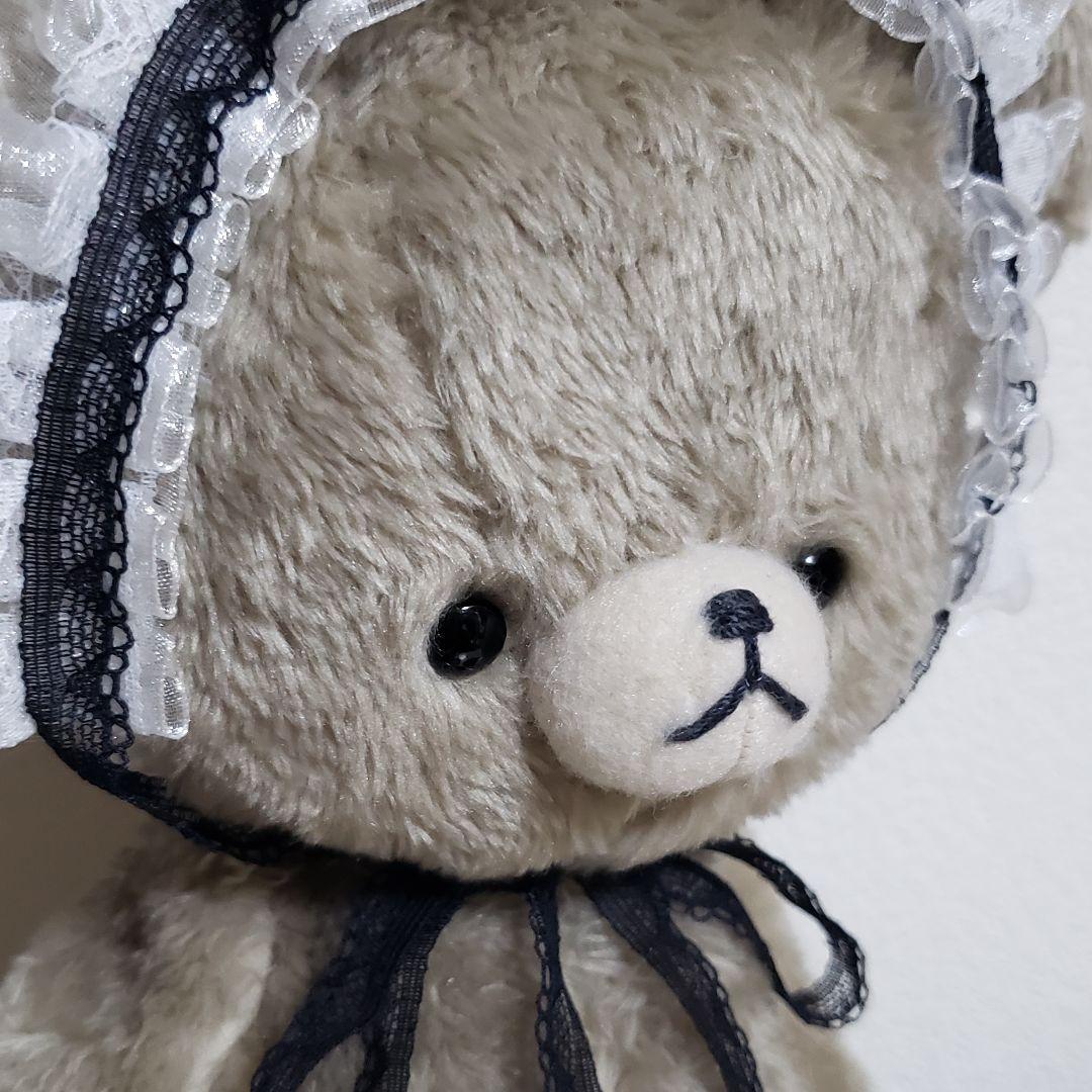 No.714 テディベア(L)　ベージュ×ヘッドアクセサリー