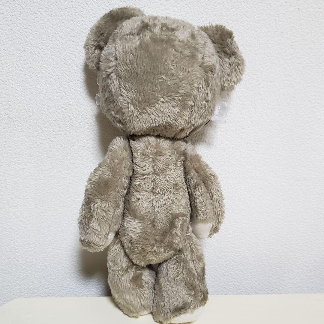 No.714 テディベア(L)　ベージュ×ヘッドアクセサリー