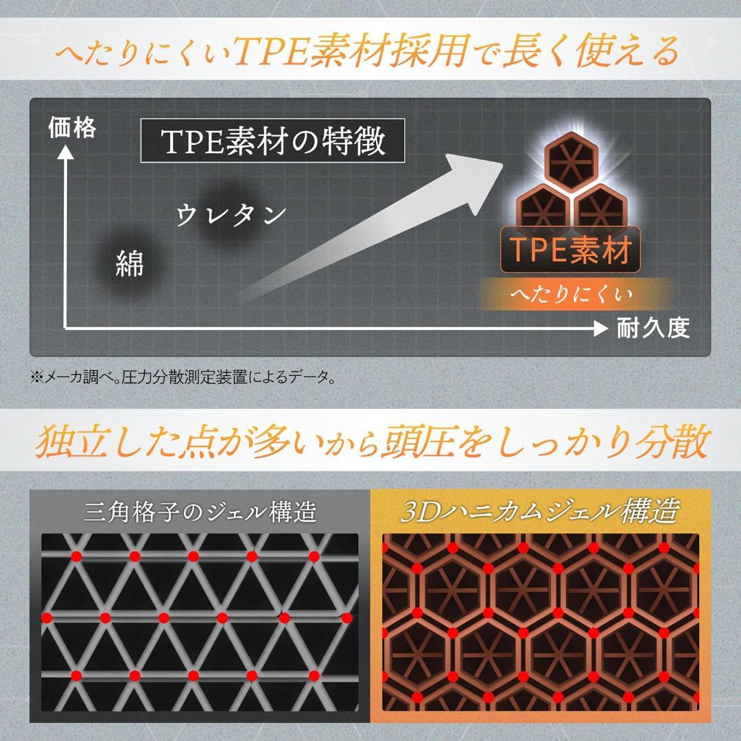(値下交渉可) GOKUMIN ジェル枕 パイプ枕 高さ調整可能 まくら