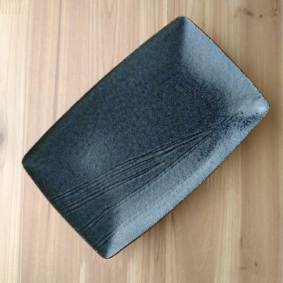 リム十草深皿２枚・オーバル深皿 セージグリーン２枚・線筋角皿４枚