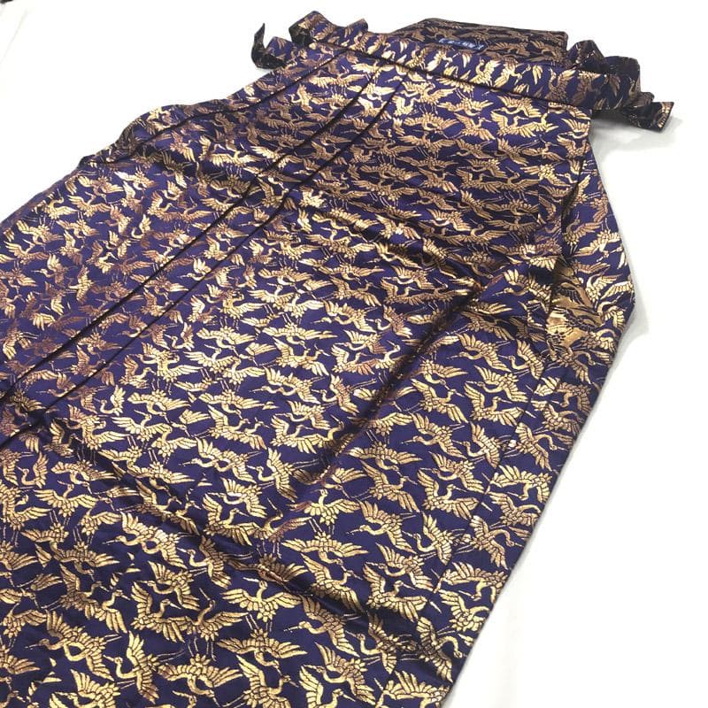 602ab36■袴 青紫 (紐下丈 70cm)踊り 卒園式 節句 百貨店取扱い