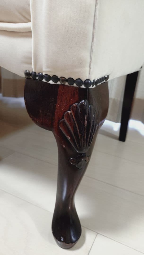 値下げ中！猫脚二人掛けソファー　アンティーク