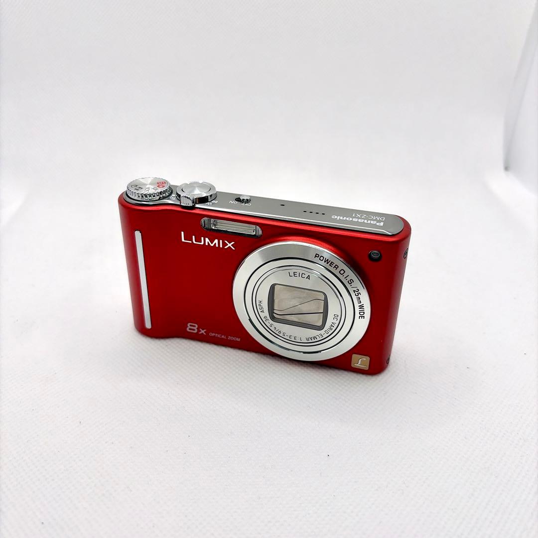 【美品・通電確認済】Panasonic LUMIX DMC-ZX1 レッド