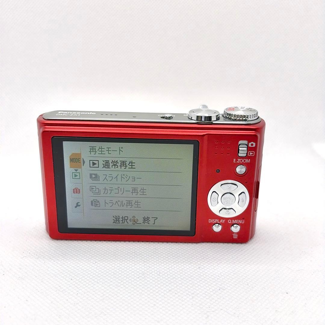 【美品・通電確認済】Panasonic LUMIX DMC-ZX1 レッド