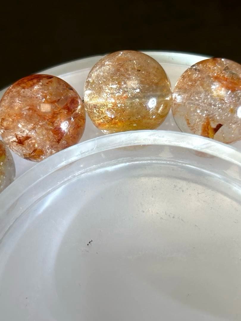 【新入荷】　オーロラクォーツ（ライモナイトインクォーツ）ブレス11㎜後半（新品）