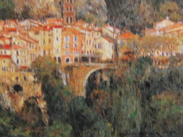 嶋津俊則、【山塊の村】、希少な大判額装用画集より、美品、日本人画家