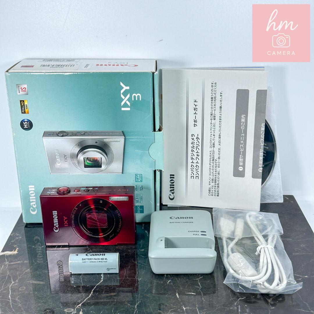 Canon IXY 3 コンパクトデジタルカメラ レッド　赤