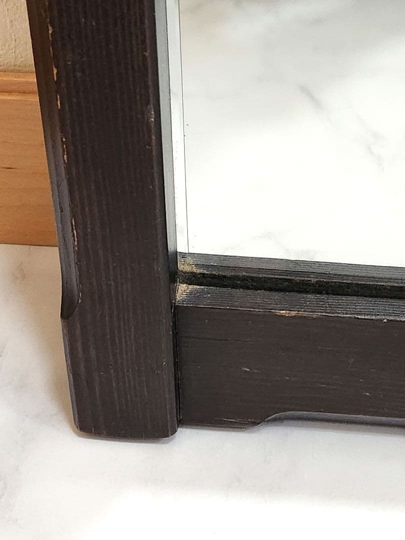 姿身鏡 壁掛け 鏡 姿見 ウォールミラー　木枠 日本製