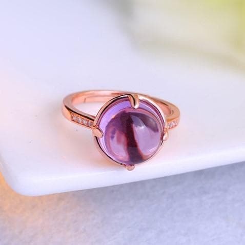 ＜受注制作＞アメジストのリング　SILVER　0628