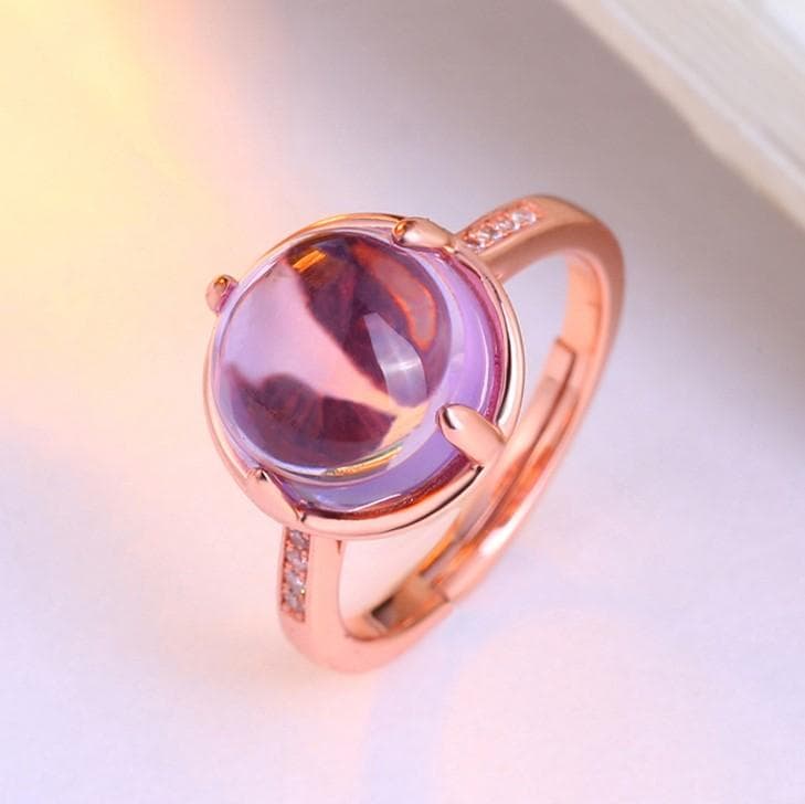 ＜受注制作＞アメジストのリング　SILVER　0628