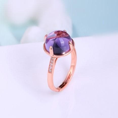 ＜受注制作＞アメジストのリング　SILVER　0628