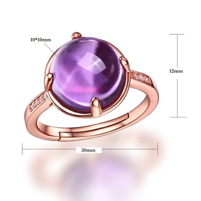 ＜受注制作＞アメジストのリング　SILVER　0628