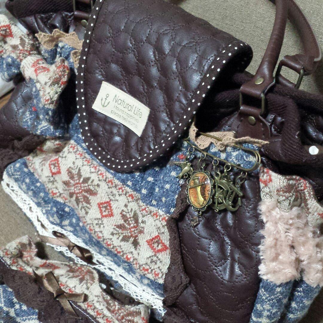 マザーズバッグ ハンドメイド ノルディック柄