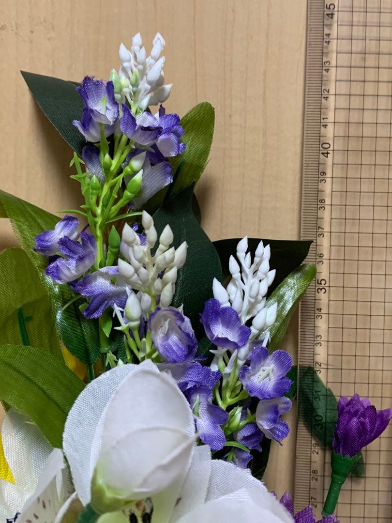 B 127z 仏花アレンジ一対　お墓花　お供え花　造花