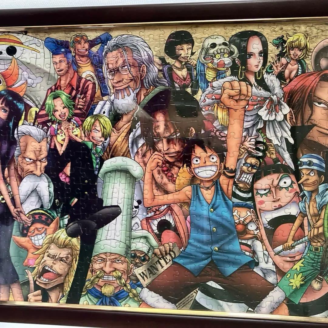 ワンピース2枚組ジグソーパズル完成額入り105✖️38