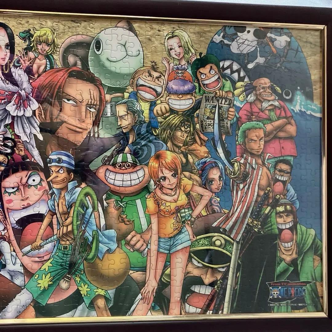 ワンピース2枚組ジグソーパズル完成額入り105✖️38