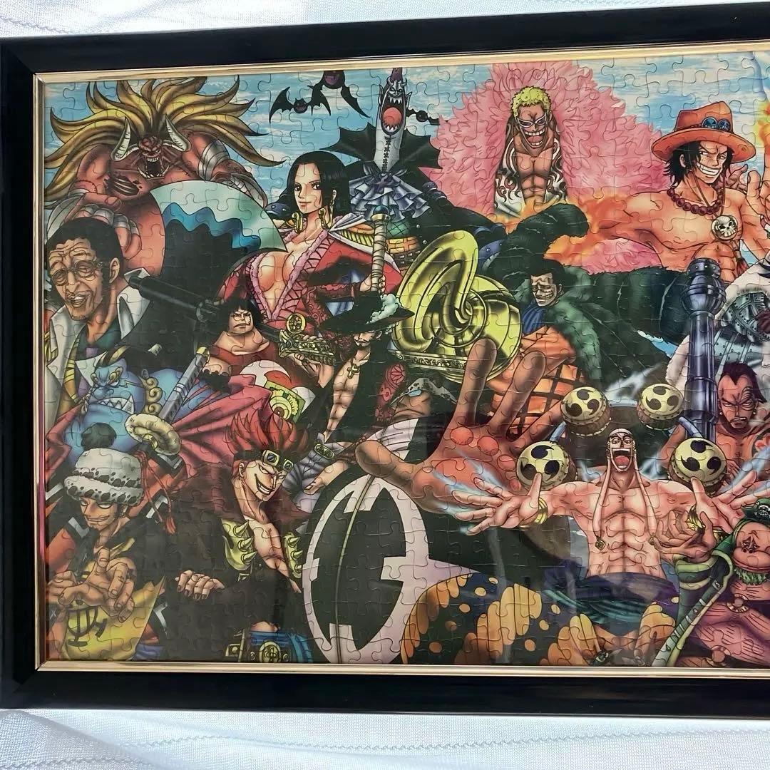 ワンピース2枚組ジグソーパズル完成額入り105✖️38