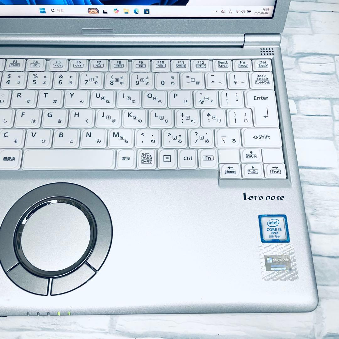 美品レッツノート　第8世代corei5 office バッテリー良好　DVD