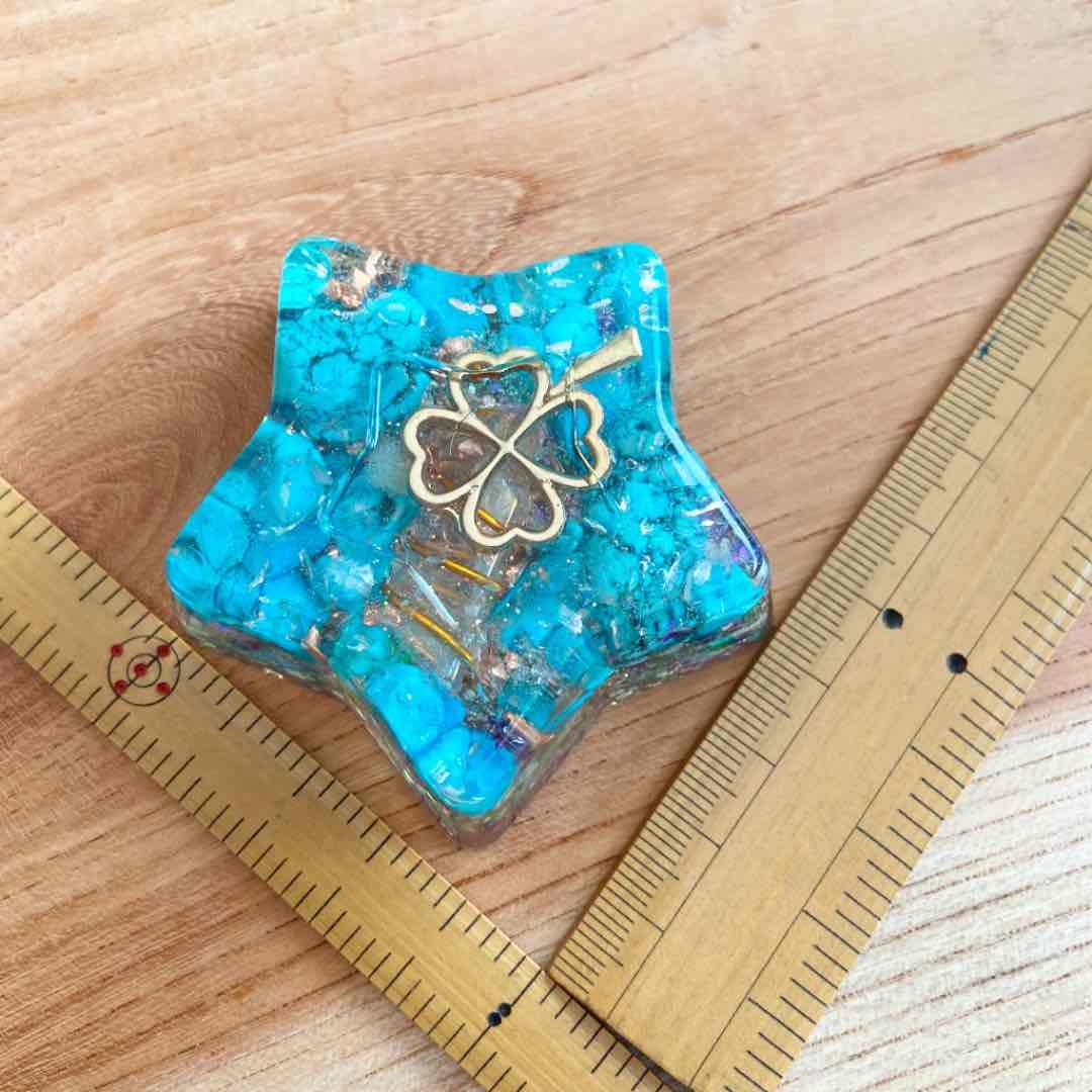 オルゴナイト  ペーパーウェイト　星形☆☆゜・*:.。. .。.:*・゜