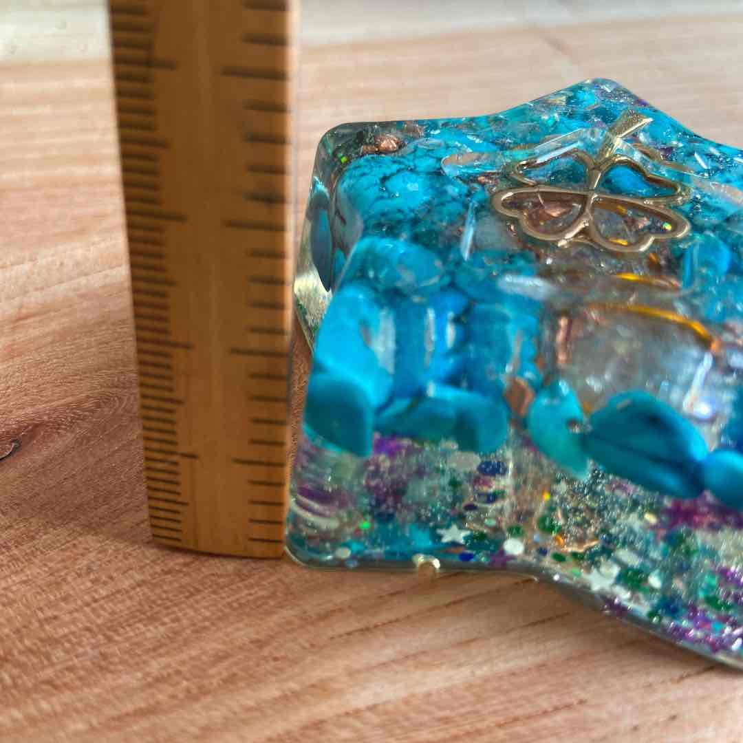 オルゴナイト  ペーパーウェイト　星形☆☆゜・*:.。. .。.:*・゜