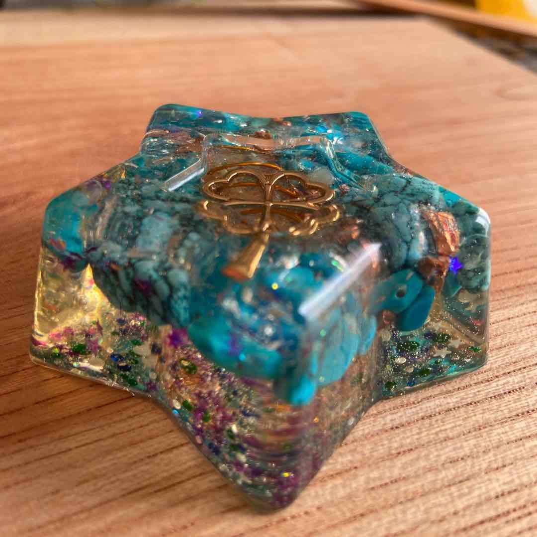 オルゴナイト  ペーパーウェイト　星形☆☆゜・*:.。. .。.:*・゜