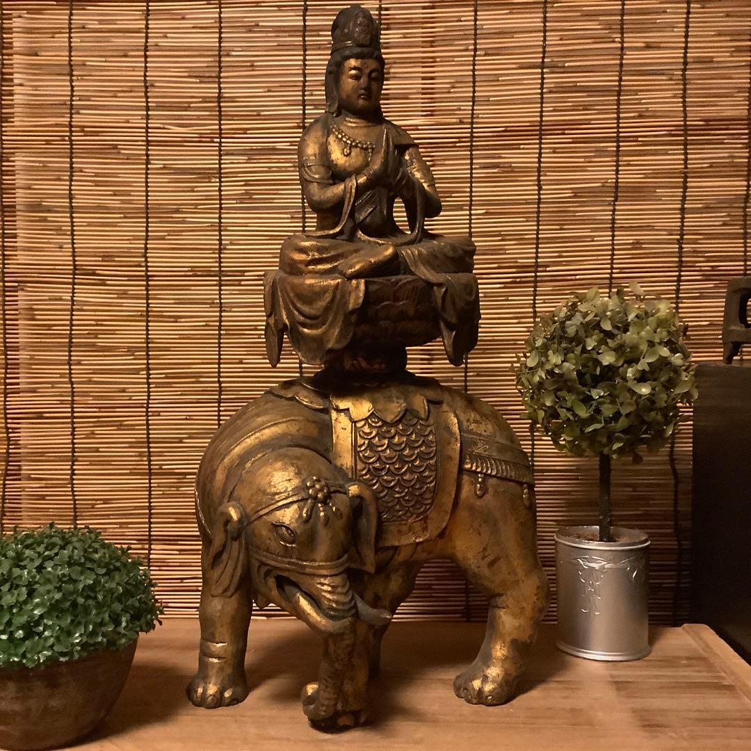 あんちゃん様keep…江戸「普賢延命菩薩像」＋明治「岩上観世音菩薩」おまとめニ仏