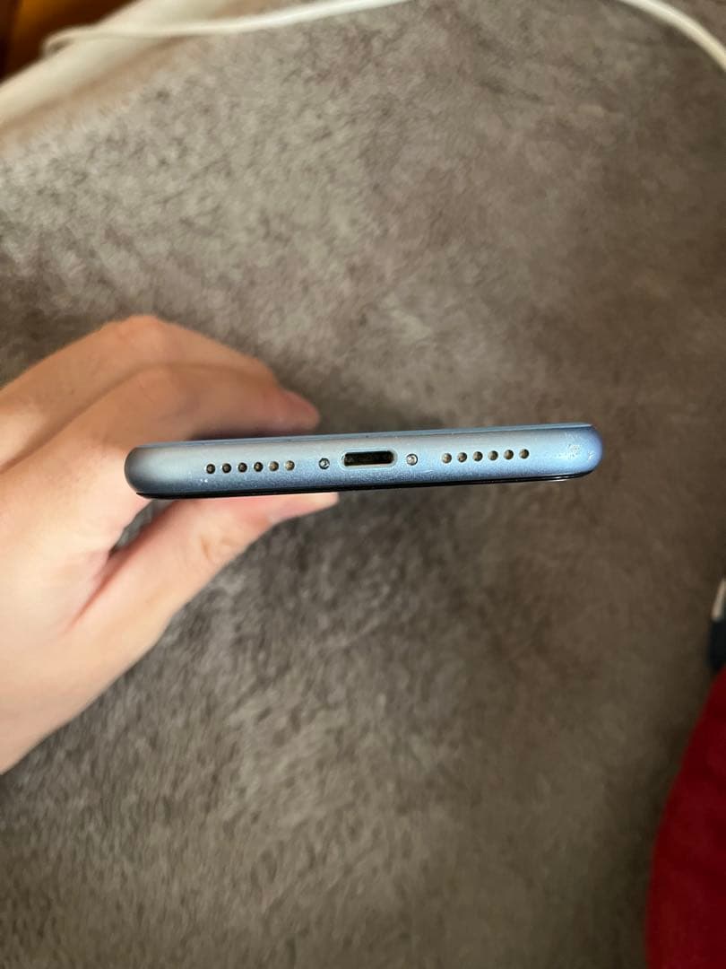 iPhone XR ブルー【綺麗】【動作確認済み】