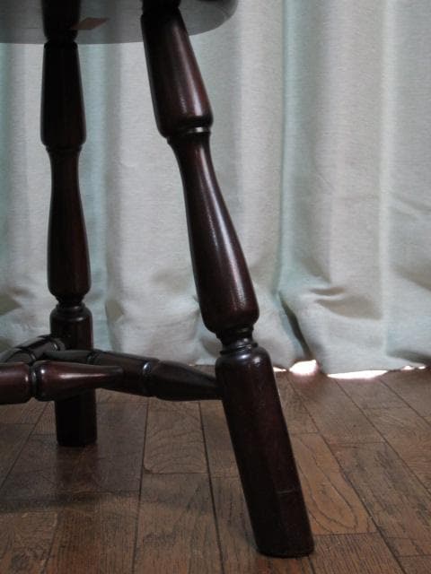 松本民芸家具 ミズメザクラ 無垢材 三脚スツール b/丸椅子/丸イス/チェア