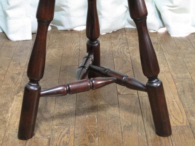 松本民芸家具 ミズメザクラ 無垢材 三脚スツール b/丸椅子/丸イス/チェア